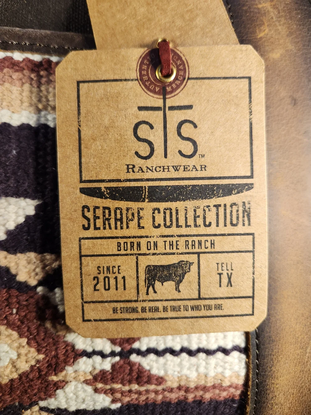 STS RANCHWEAR SERAPE COLLECTION TOTE PURSE CCW CONCEALED CARRY CANVAS LEATHER